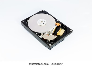 Disassembled Hard Disk - Shutterstock ID 259631264