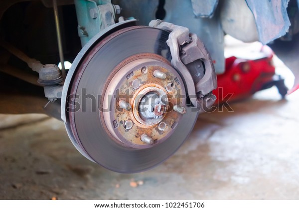 Disc\
brake replacement on car - Car Brake Disk\
System