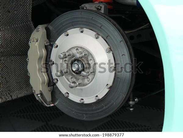 The Disc and\
Calliper of a Racing Sports\
Car.