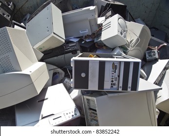 Discarded Obsolete Electronic Equipment / Computer Scrap