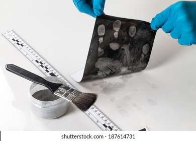 Disclosure Of Forensic Evidence Using Fingerprint Powders.