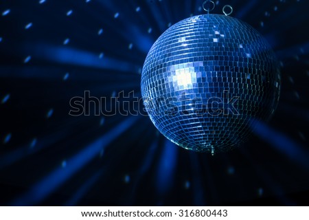 Similar – Image, Stock Photo Disco ball in close-up with light reflections in purple