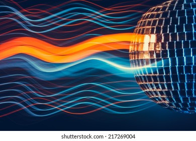 Disco ball light  background