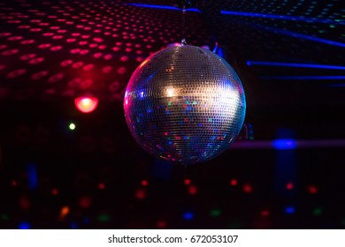 Disco ball light reflection background