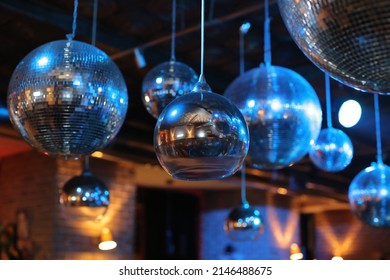 Disco Balls In Night Club 