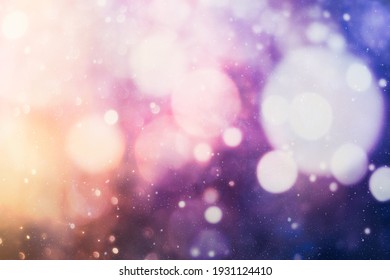 Disco Lights . Elegant Abstract Background With Bokeh Lights And Stars