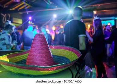 disco lights with Mexican hat