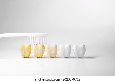Discoloration teeth, Cure yellow teeth This can be done by starting with oral and dental care cleaning By brushing your teeth properly at least twice a day or brushing your teeth after every meal 