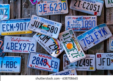 Discontinued License Plates from Around the Country on Display