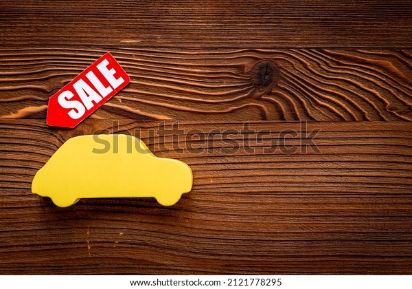 Discount concept - sale
tag with car model