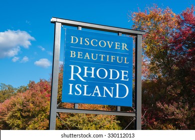 Discover Beautiful Rhode Island Welcome Sign