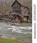 Discovering the charm of a historic watermill nestled by a serene river in the heart of nature Grist Mill Babcock State Park West Virginia