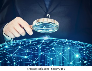 Discovery system of interconnection of network - Shutterstock ID 558399481