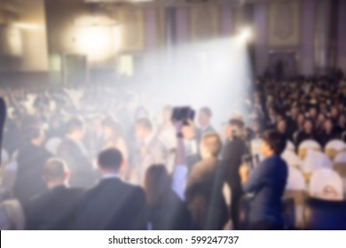 Disfocus of the award ceremony theme creative. background for business concept - Shutterstock ID 599247737