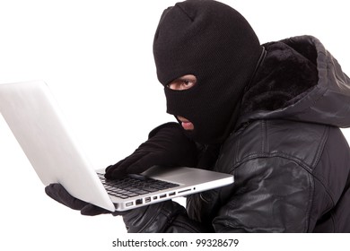 Disguised Computer Hacker