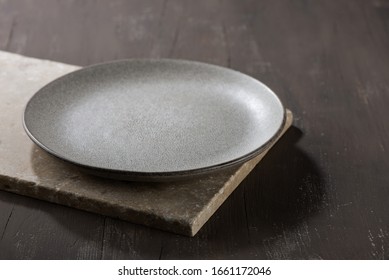 Dish In The Background Wood