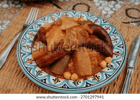 A dish of couscous in Morocco