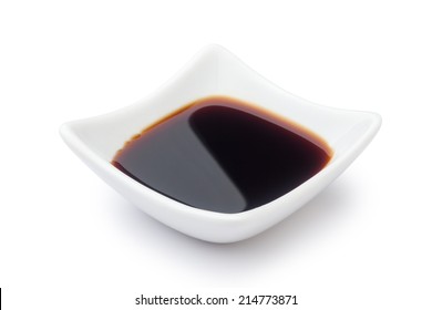 dish of soy sauce