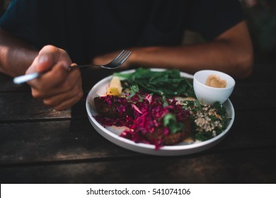 The Dish Of Vegetarian Salad, Indonesia, Bali