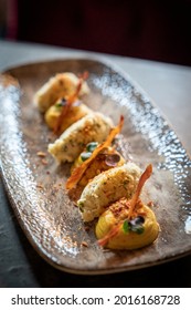 Dishes Made By A Famouse Moder Chef At A Famous Restaurant Of Rome