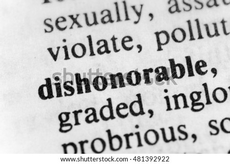 Dishonorable