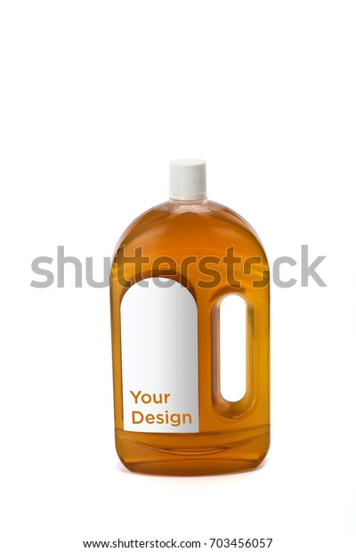 Download Disinfectant Plastic Bottle Mockup On White Stock Photo Edit Now 703456057