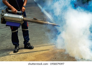 Disinfection And Fight Against Viruses Using Special Smoke. Fighting Insects And Small Rodents. Fumigation. 

