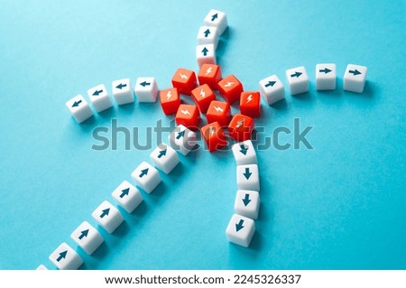 Disintegration, search for an option to continue work. Blocking, it is impossible to move on without resolving current problems. Rejection of the old course in favor of alternative directions.