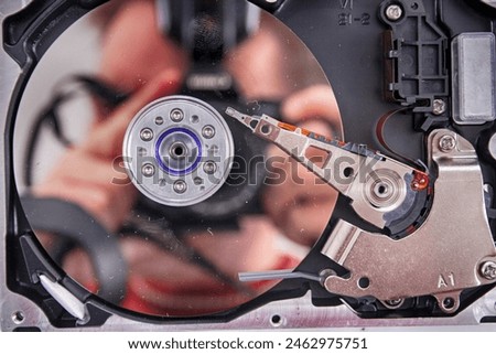 disk drive inside as nice technology background 