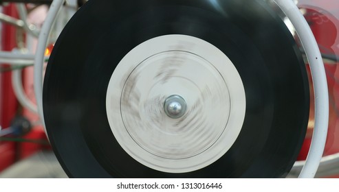 Disk rotating in circles