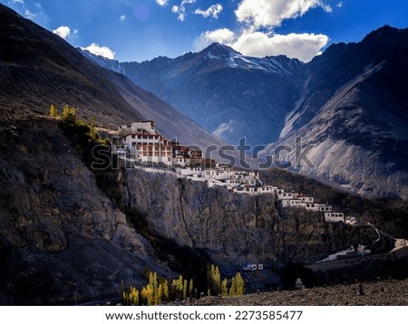 Diskit monastery in Nubra valley, Ladakh, India 