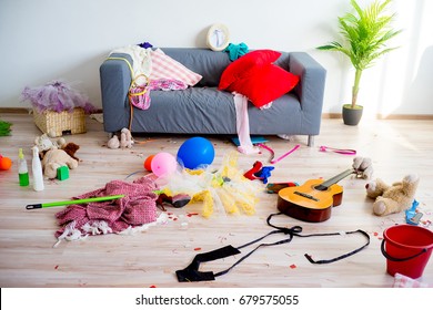 Disorder mess at home - Shutterstock ID 679575055