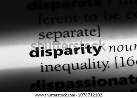 disparity word in a dictionary. disparity concept