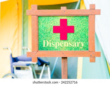 dispensary unit for member camping - Shutterstock ID 242252716