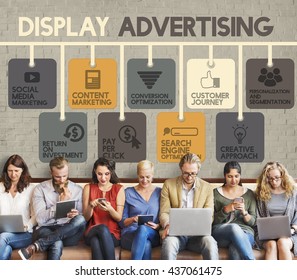Display Advertising Marketing Commercial Concept