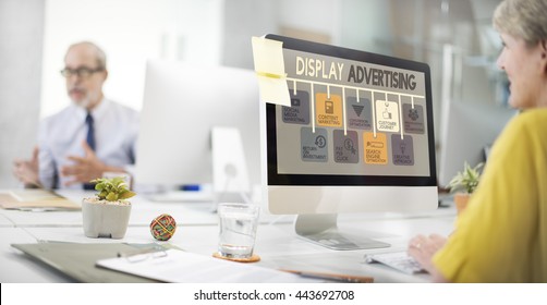 Display Advertising Marketing Commercial Concept