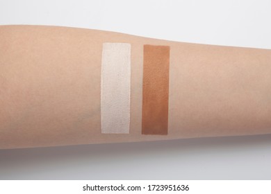 Display Of Color On The Arm Of Foundation Liquid