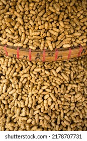 Display Of Peanuts At Carbon Market Located In Cebu City, Philippines.