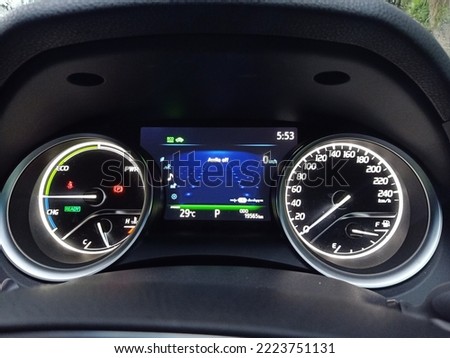 display rpm automobile inside dashboard