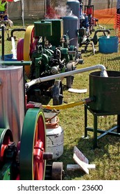 Display of steam operating engines