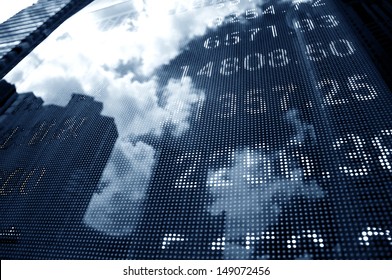 Display of Stock market quotes - Shutterstock ID 149072456