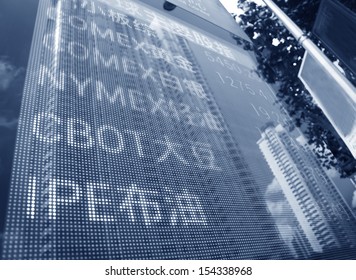 Display Of Stock Market Quotes In Shanghai,China