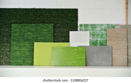 display of textile material