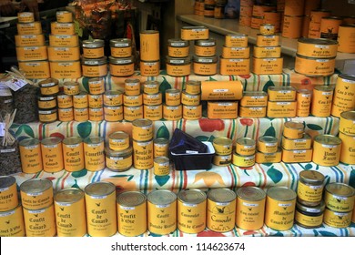 Display Of Traditional Food In France