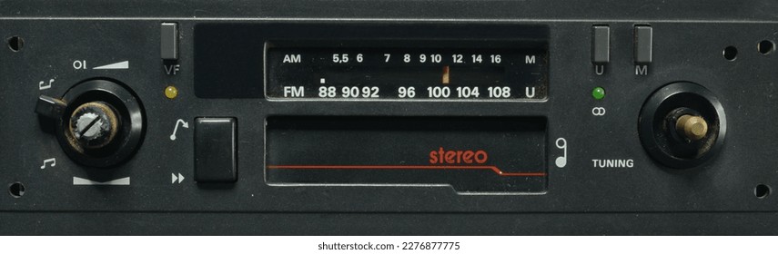 Display of vintage car radio cassette player - Powered by Shutterstock