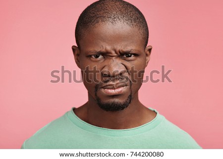 Similar – Image, Stock Photo Portrait of a upset young redhead woman