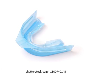 Disposable Dental Fluoride Gel Tray Isolated On White