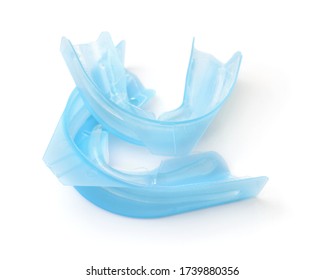 Disposable Dental Fluoride Gel Trays Isolated On White