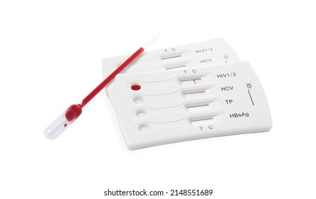 Disposable Express Hepatitis Test Kit On Stock Photo 2148551689 