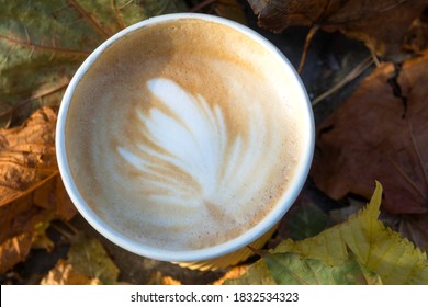 Download Latte Art In Yellow Coffee Cup Images Stock Photos Vectors Shutterstock Yellowimages Mockups